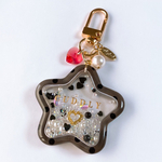 dot shaker keychain (black-star)