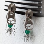 2wayファスナートップのイヤリング