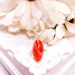 8月のお誕生石 サードニクス 宝石 カボション キャンディ みたいな リング