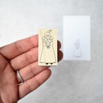 うさの花束の贈り物　meganehankoのうさぎはんこ