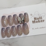 【No99 flash gliter nail】