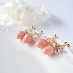 つみたていちごのつやキライヤリング/ピアス