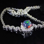 ◆幸運を呼び込む◆アンモライト ブレスレット K00531◆仕事成功◆潜在能力◆天然石ブレスレット S925