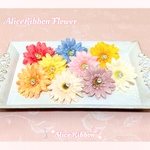 ありすりぼん🎀フラワー お花 バレッタ ブローチ リボン ペット用品 アクセサリー 犬 アンブレラマーカー コードクリップ ブライダル