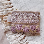 《訳あり》インド刺繍のミニポーチ
