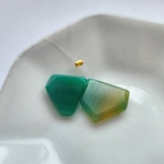 #47 高品質✨ グリーンカルセドニー ラフスライスカット