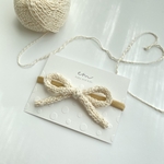 ･:*+.cotton yarn･:*+.リボンベビーヘアバンド  ニューボーンフォト　お誕生日　写真撮影　お食い初め
