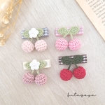 🍒ころころさくらんぼ🍒⋆⋆赤ちゃんヘアピン 子供ヘアピン