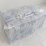 カルトナージュ☆マスクBOX　WhiteFlower