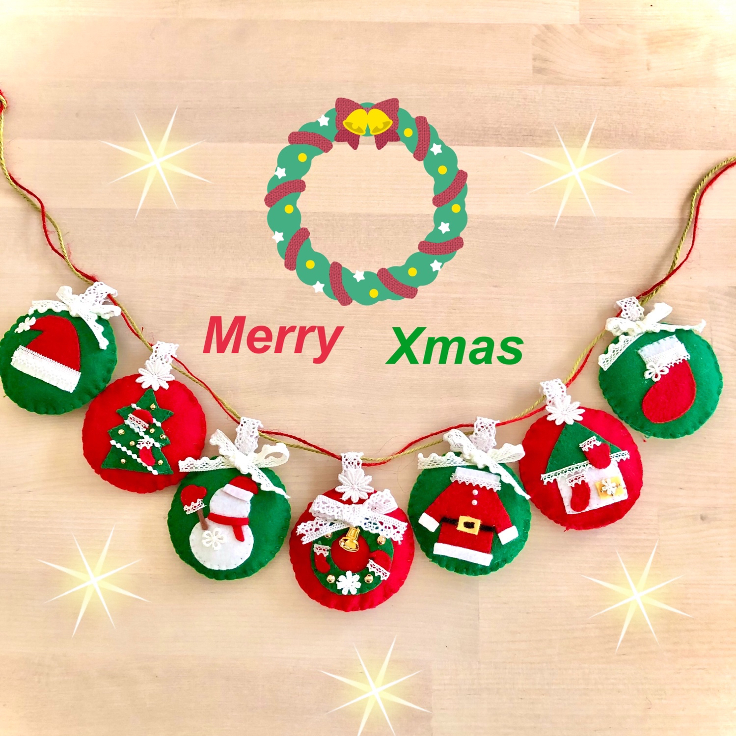 まん丸クリスマスガーランド2 - SYZU12'S GALLERY | minne byGMOペパボ