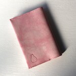 レザーブックカバー　文庫本サイズ　ピンク