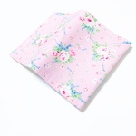 ブックカバー 文庫本サイズ バラにリボン　ピンク