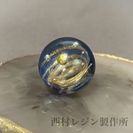 宇宙玉 ネックレス（群青）