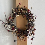 🎄 クリスマス【 リース 】 ペップ 花芯 カラフルリース 造花 ワイヤーリース 壁掛け ドアリース 玄関リース オーナメント サンタ サンタクロース クリスマス雑貨