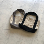 【冬のお出かけに】リネンウールのトートバッグ マチたっぷりのお散歩BAG” 