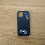 *受注製作*ミナペルホネン*choucho*ダークネイビー×ホワイト*mina perhonen*iPhoneケース*iPhoneカバー*スマホケース*スマホカバー