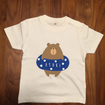 再販 名前入り うきわでくまさんＴシャツ