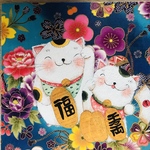トールペイント作品　招き猫