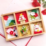 新春の詰め合わせ(薄茶色ボックス)＊お正月飾り＊ちりめんつまみ細工