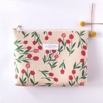 4ポケット付・大きめポーチ　＊マチ約4cm タイプ　/tulip re