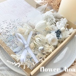 花材セット　花材詰め合わせ　花材　プリザーブドフラワー　~snow silver~ 送料無料　ホワイト　シルバー