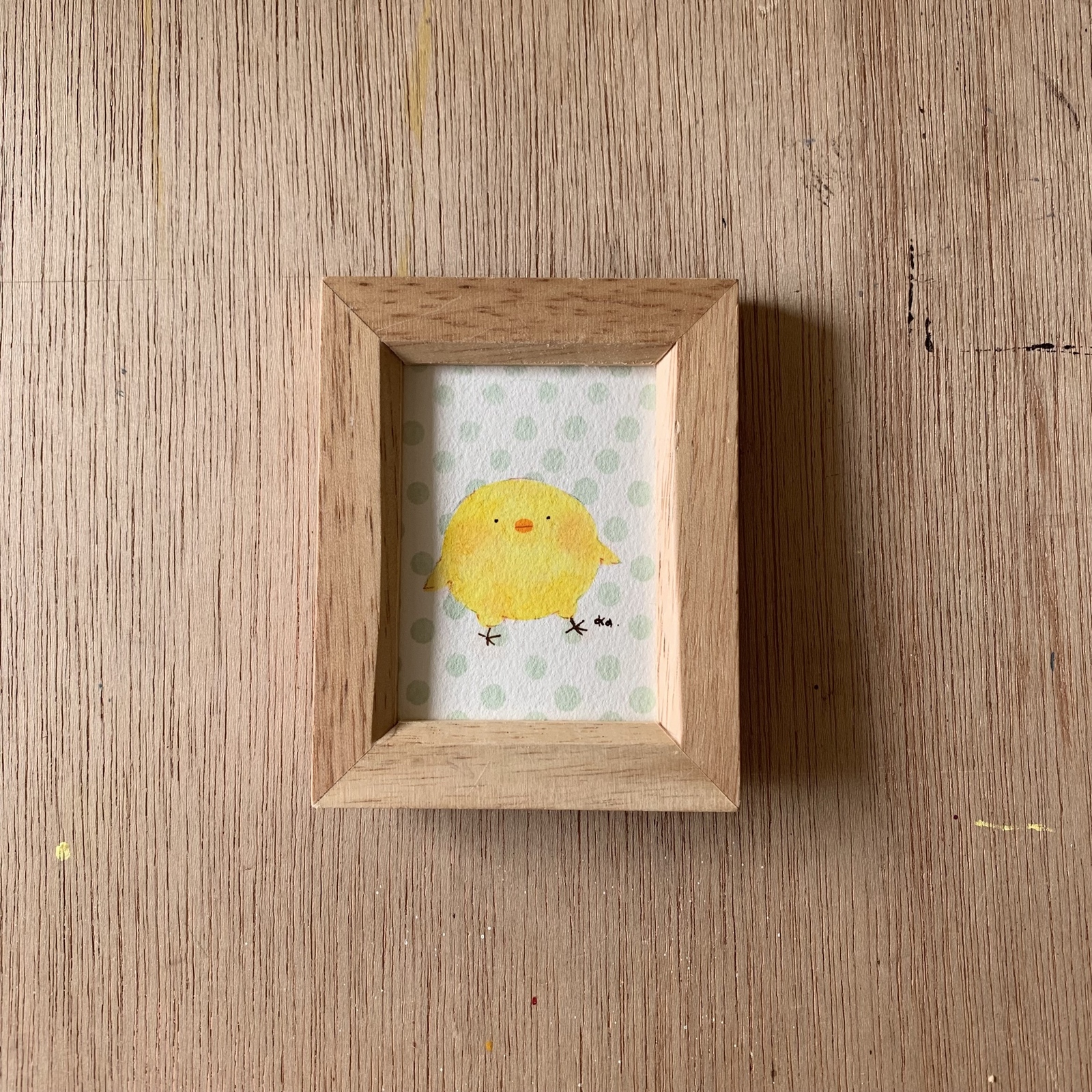 「ウキウキ」ミニ額　原画 6,900円