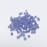 希少 極小タンザナイト 10粒 多面体ラウンドカット 2~2.5mm 天然石 12月 誕生石 素材 パーツ ビーズ