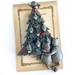 ペンダントにもなる！にゃんこ達のMerry Xmas！ブローチ