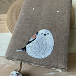 シマエナガさんの刺繍ブックカバー