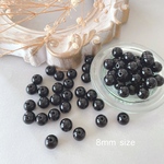 60pcs＊8mm アクリルビーズ ブラック （0093）