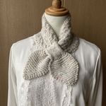 「rensm様オーダー」モヘアタムネップのあったかミニマフラー