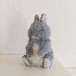 在庫あり　テディベア　長毛うさぎ　たちみみ　ブルー