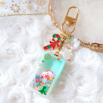 【131】シャラシャラクリスマスキーホルダー　レジン　キーホルダー