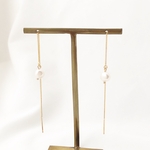 "silver925"【pierce限定】 deformation freshwater pearl american pierce 