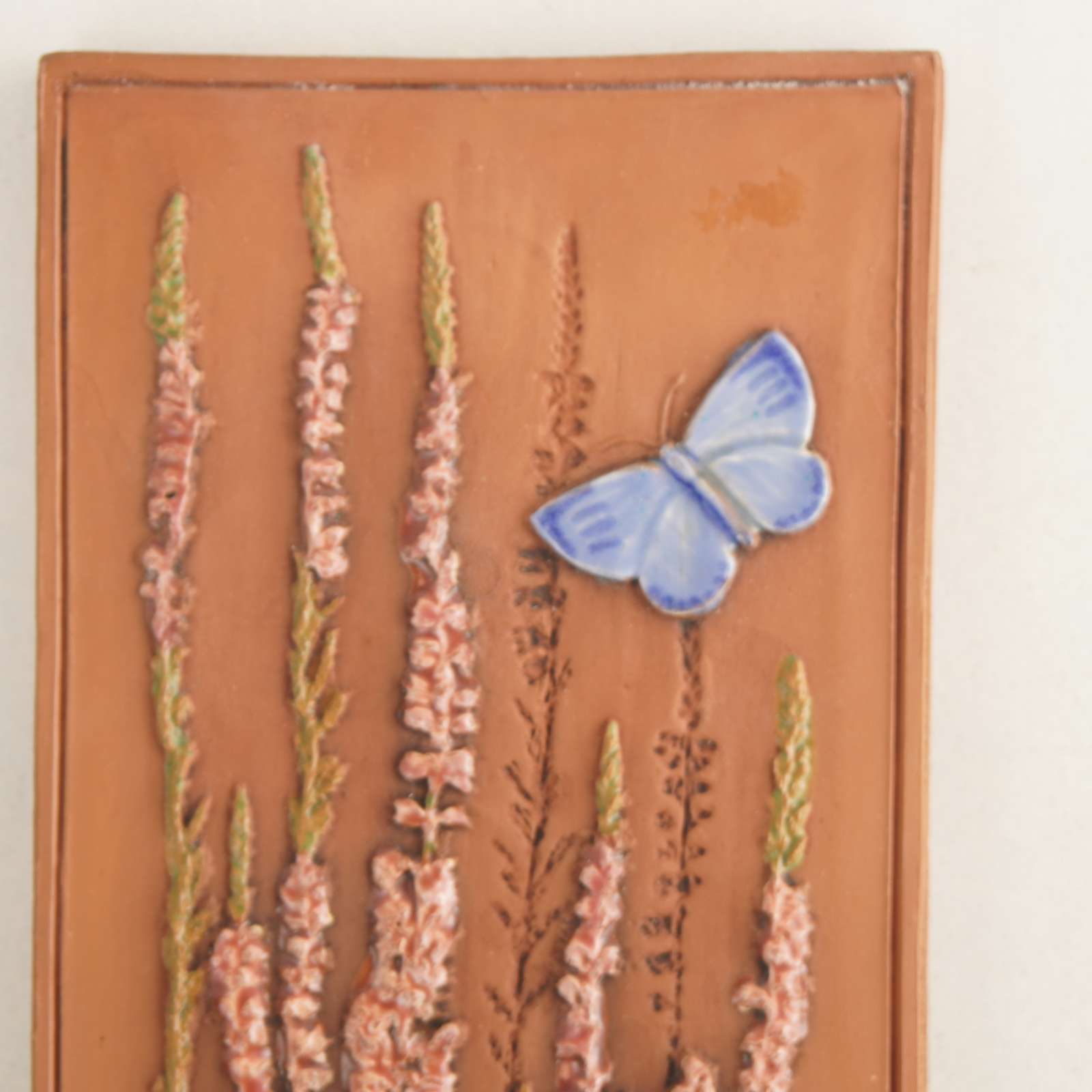 北欧インテリア】ジイ・ガントフタ（Jie Gantofta）大サイズ陶板 蝶と