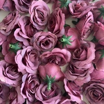 【再販】ワインレッドのミニバラ.* 𖥧⚘花材・造花・アーティフィシャルフラワー・パーツ