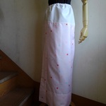 腰細不要★裾除けペチコート（お腰）★ピンク・化繊★新品裾除けリメイク
