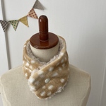 ベビー/幼児用 ネックウォーマー スナップ Sサイズ   バンビ　再1