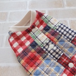 犬服S ブルックナー キルト レッド バックオープン(背中開き)✨送料無料✨