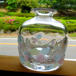 Glass Studio BiBi　つたの葉花器＊Ｂ