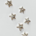 ◎12月新作◎【4pcs silver#53-7】スタービジュパーツ/ビジュ/スター/星/キラキラ/クリスマス/シルバー