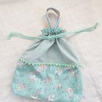 入園入学☆体操服（お着替え）袋☆ユニコーンとピアノ♪ミント