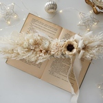 ˗ˏˋ 再販ˎˊ˗ 𝓝𝓮𝔀横長スワッグ　white gold リボン付き