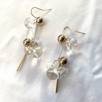 11 【一点もの】ゴールドバブルのシンプルピアス