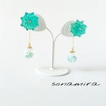 emerald flower  ピアス