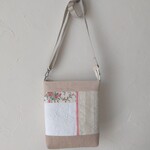アンティーク*リネン*刺繍*ショルダーバッグ
