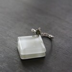モルダバイト　CZレースプリンセスリング　SILVER925