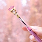 カラフル魔法のジュエルハートボールペン💎ライラック