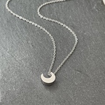＊月のネックレス＊シルバー/ステンレスネックレス/金属アレルギー対応/月