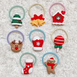 8個1セット❤︎ クリスマス ヘアゴム  ヘアアクセサリー ゴム クリスマスツリー ベル サンタクロース
